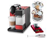UPC 616639726923 product image for DeLonghi Lattissima+ EN 520.R with Nespresso Capsule System in Red Bundle with 1 | upcitemdb.com