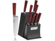 Cuisinart C77RB 11P 11 Piece Classic Cutlery Set with Block Red