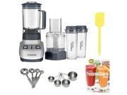 Cuisinart Velocity Ultra Trio 1 HP Blender Food Processor with Travel Cups BFP 650