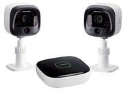 Panasonic KX HN6002W DIY Indoor Outdoor Home Surveillance Camera Kit
