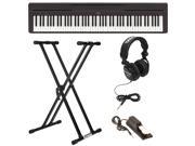 UPC 616639702552 product image for Yamaha P45B Digital Piano with Keyboard Stand, Full-Size Headphones, and Sustain | upcitemdb.com