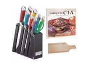 UPC 657379039027 product image for Cuisinart Acrylic Knife Block Set (11 Pieces/Multicolor) with Cookbook and Board | upcitemdb.com