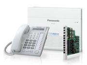 Panasonic BTS KX-TA824-7730W (8 pack) Advanced Hybrid Telephone / Intercom System + 8 Hybrid Phones (KX-T7730)