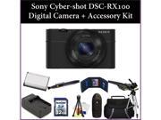 Sony Cyber-shot DSC-RX100 Digital Camera + Accessory Kit. Includes:32GB Memory Card, Memory Card Reader, Battery, Charger, Lens Pen & More
