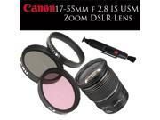 Canon 17-55mm f 2.8 IS USM Lens w/ 3 PC Filter, Lens Cleaning Pen Canon 17-55mm f 2.8 IS USM Lens w/ 3 PC Filter, Lens Cleaning Pen