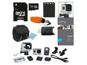GoPro HERO3+ Silver Edition Camera Kit. Includes: 32GB Micro SD Card, Card Reader, Extra Battery, Floating Strap, Case & Microfiber Cleaning Cloth