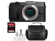 Olympus E-P5 16.1 MP Mirrorless Digital Camera - Black - Body w Sandisk 16GB Extreme Sd Card, Carrying Case and Starter Kit