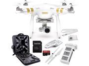 DJI Phantom 3 Professional Quadcopter Drone with 4K UHD Video Camera + Extra DJI Flight Battery + Protective Carrying Bag + SanDisk Extreme PRO 32GB microSDHC w
