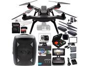 3DR Solo Quadcopter (No Gimbal) with Manufacturer Accessories + Extra 3DR Flight Battery + 3DR Propeller Set + 3DR Solo Backpack + GoPro HERO4 Black + MORE