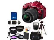 Nikon D5300 Digital SLR Camera With 18-55mm Lens Kit 4 (Red)