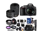 Nikon D5300 Digital SLR Camera With 18-140mm Lens & 55-200mm VR Lens & 50mm 1.8D Kit