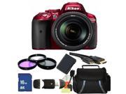 Nikon D5300 Digital SLR Camera Red With 18-140mm Lens Kit 1