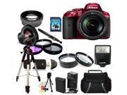 Nikon D5300 Digital SLR Camera Red With 18-140mm Lens Kit 3