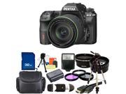 PENTAX K-3 Black 23.35 MP Digital SLR Camera With 18-135mm WR Lens Bundle
