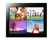 Filemate Joy Series 15 Digital Photo Frame with remote Control. plays Movies and Music Alarm Calendar Split Screen and Multi View. Model 3FMPF215BK15 R Bl