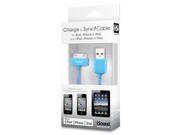 ISOUND Charge Sync Cable for iPod iPhone iPad Blue. Model ISOUND 1632