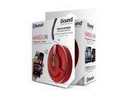 ISOUND Hang On Bluetooth Rechargeable Speaker Speakerphone for Phones Tablets Laptops other Audio Devices Red. Model ISOUND 5344