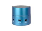 ISOUND Fire Mini Aluminum Rechargeable Portable Speaker for iPod iPhone iPad Smartphone MP3 Player or Audio Device with a 3.5mm Audio Jack Blue. Model IS