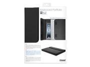 ISOUND 100% Genuine Leather Keyboard Portfolio Travel Case for iPad 2 iPad 3 Black. Model ISOUND 4725