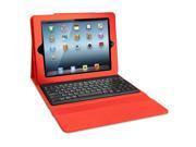 ISOUND Honeycomb Keyboard Portfolio Case with Removable Bluetooth Keyboard for iPad 2 3rd Gen Red. Model ISOUND 4734