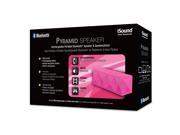 ISOUND Pyramid Rechargeable Portable Bluetooth Speaker Speakerphone Pink. Model ISOUND 5358
