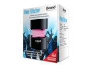 ISOUND Fire Glow Aluminum Color changing Portable Speaker for iPod iPhone iPad or Audio Device with a 3.5mm Audio Jack Black. Model ISOUND 5286