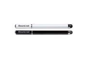 ISOUND 2 in 1 Elite Stylus Twin Pack Touchscreen Stylus Ballpoint Pen Black White. Model ISOUND 4586