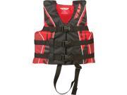 Fly Racing Child Life Vest - 30-50 Lbs Red/black 30-50 Lbs. 20-25