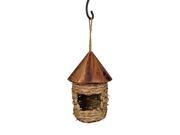 Songbird Essentials Organic Roosting Pocket with Cedar Roof, Reed Grass, SE10345
