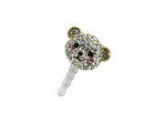 UPC 610370005118 product image for MiniSuit Universal Cell Phone Dustplug Ear Jack Cap Cute Crystal Bear 3.5mm (Gol | upcitemdb.com