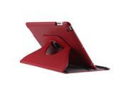 360 degrees rotation PU Leather Case for Apple New iPad