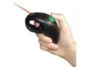 AGPTek Wireless HandHeld USB Finger Trackball Mouse with Laser Pointer Black