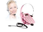 Call Center Dialpad Headset Telephone with Tone Dial Key Pad REDIAL