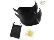 3D Sleep Mask Kit Durable Memory Foam Travel Sleep Eye Mask with Earplugs and Easy Carry bag