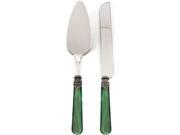 UPC 793829010847 product image for Rosanna 2-pc. Napoleon Cake Knife and Server, Green | upcitemdb.com