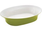 Rachael Ray 14 in. Oval Round Square Serving Bowl Green Apple