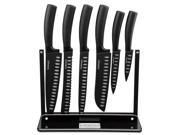 Cuisinart C77NS 7P 7 Piece Nonstick Cutlery Knife Set with Acrylic Stand Black