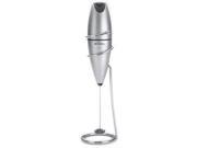 BonJour 10 in. Coffee Tea Oval Milk Frother Silver