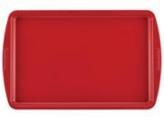 Silverstone 51377 Hybrid Ceramic Nonstick Bakeware Steel Cookie Pan 11 Inch x 17 Inch Chili Red