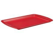 Silverstone 51376 Hybrid Ceramic Nonstick Bakeware Steel Cookie Pan 10 Inch x 15 Inch Chili Red