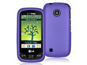 Purple Rubberized Protector Cover Case for LG Cosmo Touch VN270