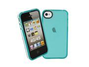Transparent Blue White Decoro Contour Silicone Protective Cover Case iPhone 4