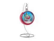 Hallmark Santa's Visit Miniature World Ornament On Stand