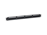 Intellinet Cat5e UTP 24 Port Patch Panel 1U Compatible with both 110 and Krone punch down tools