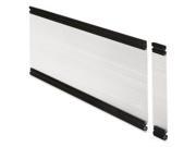 Lorell 87627 Desktop Panel System Glazed Panel 48 W x 0.5 D x 12 H Plexiglass Aluminum Clear