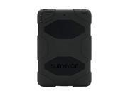 Black/black Survivor All-terrain Case For Ipad Mini, Ipad Mini 2, & Ipad Mini 3,military-duty Case W/ Stand-touch Id Compatible