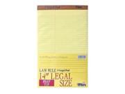 TOPS 75751 Perforated Traditional Grade Writing Pad 50 Sheet 12 Dozen Canary Paper
