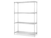 Industrial Wire Shelving Starter Kit 4 Shelf Post 36 x18 CE