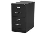 Lorell Fortress Series 28.5 Letter size Vertical Files 15 x 28 x 28.5 Steel Aluminum 2 x File Drawer s Black