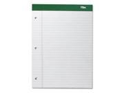 TOPS Double Docket Writing Pad 100 Sheet 60 lb Letter 8.50 x 11 3 Pack White Paper